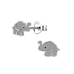 Wholesale Sterling Silver Elephant Ear Studs - JD15714