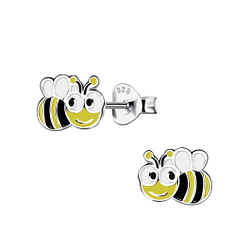 Wholesale Sterling Silver Bee Ear Studs - JD20157