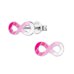 Wholesale Sterling Silver Infinity Ear Studs - JD20134