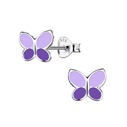 Wholesale Sterling Silver Butterfly Ear Studs - JD20142