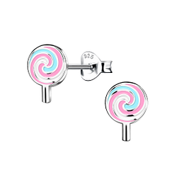 Wholesale Sterling Silver Lollipop Ear Studs - JD17872