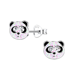 Wholesale Sterling Silver Panda Ear Studs - JD20259