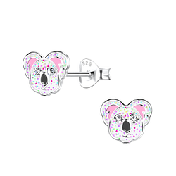 Wholesale Sterling Silver Koala Ear Studs - JD20267