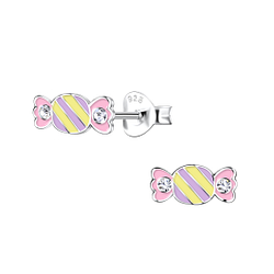 Wholesale Sterling Silver Candy Ear Studs - JD20374