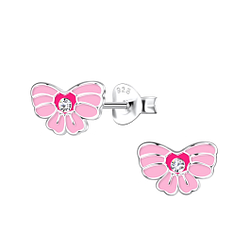 Wholesale Sterling Silver Bow Ear Studs - JD20311