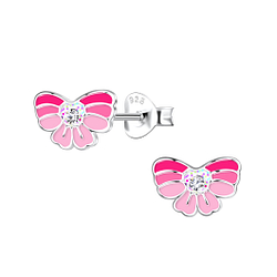 Wholesale Sterling Silver Bow Ear Studs - JD20313