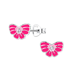 Wholesale Sterling Silver Bow Ear Studs - JD20312