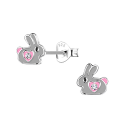 Wholesale Sterling Silver Rabbit Ear Studs - JD20300
