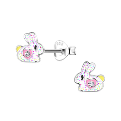 Wholesale Sterling Silver Rabbit Ear Studs - JD20301