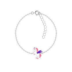 Wholesale Sterling Silver Unicorn Bracelet - JD18015