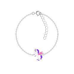 Wholesale Sterling Silver Unicorn Bracelet - JD18015