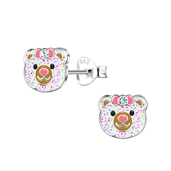 Wholesale Sterling Silver Bear Ear Studs - JD20401