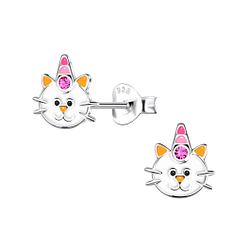 Wholesale Sterling Silver Cat Ear Studs - JD20414