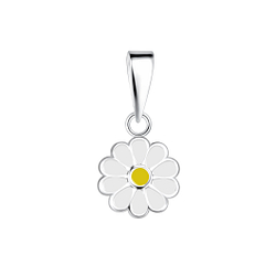 Wholesale Sterling Silver Daisy Flower Pendant - JD18778