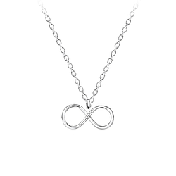 Wholesale Sterling Silver Infinity Necklace - JD11362
