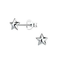 Wholesale Sterling Silver Star Ear Studs - JD18098