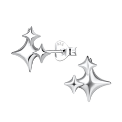 Wholesale Sterling Silver Star Ear Studs - JD20479