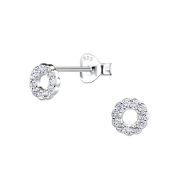 Wholesale Sterling Silver Round Ear Studs - JD9613