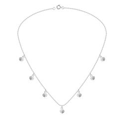 Wholesale Sterling Silver Shell Necklace - JD8563
