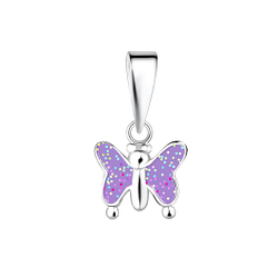 Wholesale Sterling Silver Butterfly Pendant - JD16553