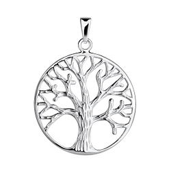 Wholesale Sterling Silver Tree of Life Pendant - JD17864