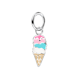 Wholesale Sterling Silver Ice Cream Pendant - JD10651