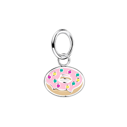 Wholesale Sterling Silver Donut Pendant - JD10650