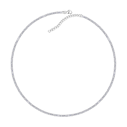 Wholesale Sterling Silver Tennis Necklace - JD20544