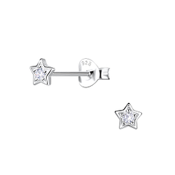 Wholesale Sterling Silver Star Ear Studs - JD20609