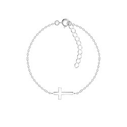 Wholesale Sterling Silver Cross Bracelet - JD10694