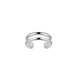Wholesale Sterling Silver Double Line Ear Cuff - JD20511