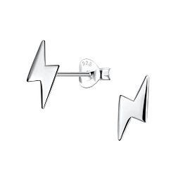 Wholesale Sterling Silver Thunder Bolt Ear Studs - JD18099
