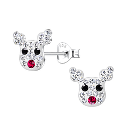 Wholesale Sterling Silver Reindeer Ear Studs - JD20598