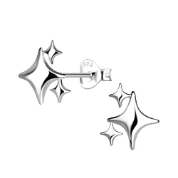 Wholesale Sterling Silver Star Ear Studs - JD20573