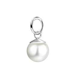 Wholesale 8mm Pearl Sterling Silver Pendant - JD10653