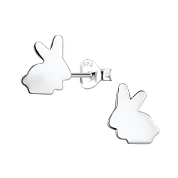 Wholesale Sterling Silver Rabbit Ear Studs - JD13371