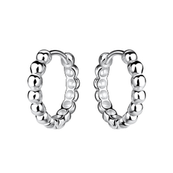 Wholesale 16mm Sterling Silver Ball Huggie Earrings - JD20622