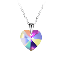 Wholesale Sterling Silver Heart Necklace - JD20679