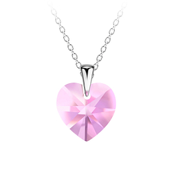 Wholesale Sterling Silver Heart Necklace - JD20675