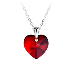 Wholesale Sterling Silver Heart Necklace - JD20677