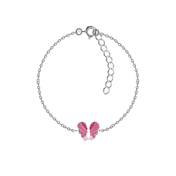 Wholesale Sterling Silver Butterfly Bracelet - JD20749