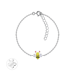 Wholesale Sterling Silver Bee Bracelet - JD20875