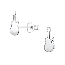 Wholesale Sterling Silver Guitar Ear Studs - JD20961