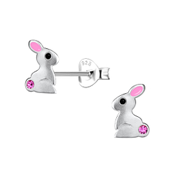 Wholesale Sterling Silver Rabbit Ear Studs - JD20834