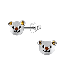 Wholesale Sterling Silver Bear Ear Studs - JD20836