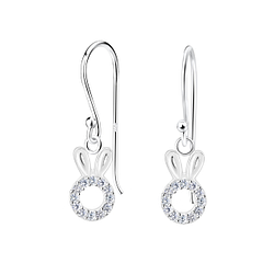 Wholesale Sterling Silver Rabbit Earrings - JD21226