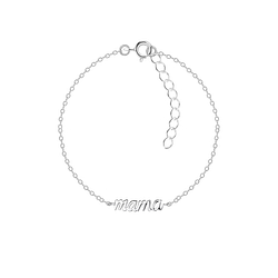 Wholesale Sterling Silver Mama Bracelet - JD21082