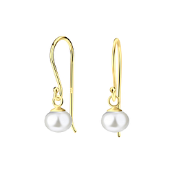 Wholesale 6mm Fresh Water Pearl Sterling Silver Earrings - JD21211