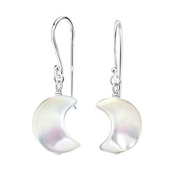 Wholesale Sterling Silver Moon Earrings - JD21123