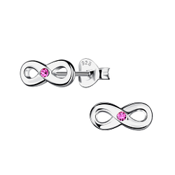 Wholesale Sterling Silver Infinity Ear Studs - JD9165